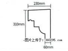 产品分解图型 - 檐口线，型号：SX311-YK-3，规格：230x310mm(3) - 镇江三象EPS建材 zj.sx311.cc